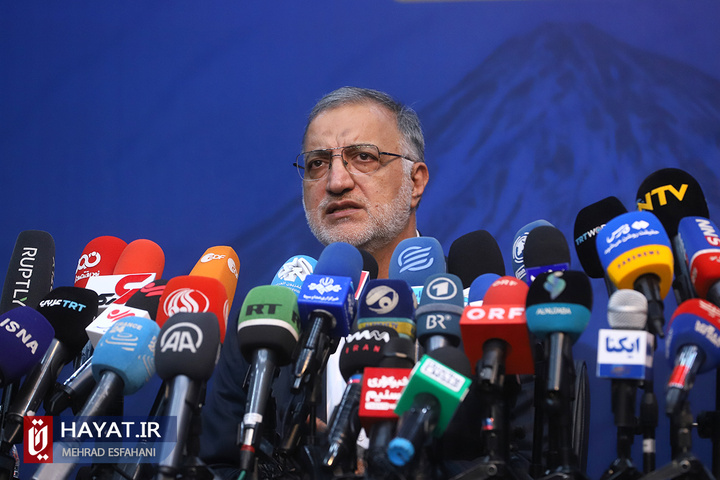 برگزاری نشست خبری شهردار تهران با خبرنگاران