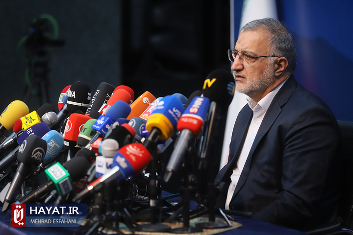برگزاری نشست خبری شهردار تهران با خبرنگاران