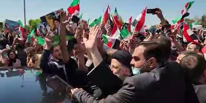 سفر رئیسی به دمشق، جشن پیروزی ⁧‫مقاومت