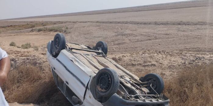 واژگونی پراید، یک فوتی برجای گذاشت
 واژگونی پراید، یک فوتی برجای گذاشت