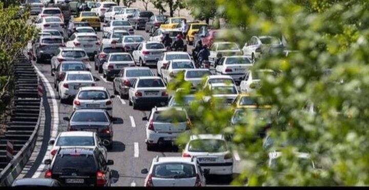 ترافیک سنگین در معابر بزرگراهی پایتخت