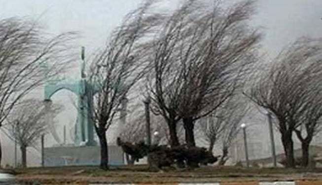 وزش باد شدید در راه تهران
