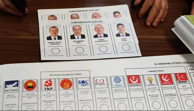 پایان رای گیری انتخابات ریاست جمهوری و پارلمانی ترکیه پایان رای گیری انتخابات ریاست جمهوری و پارلمانی ترکیه