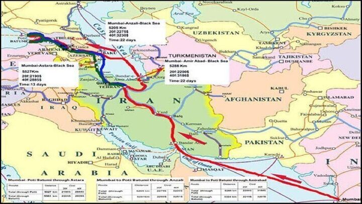 راه‌گذر شمال- جنوب ایران دروازه طلایی آسیا و شمال اروپا می‌شود