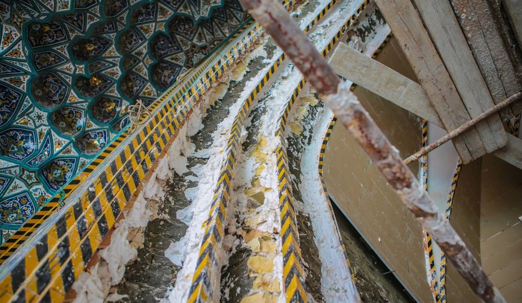 آغاز بازسازی قدیمیترین ورودی حرم حضرت عباس(ع) +عکس