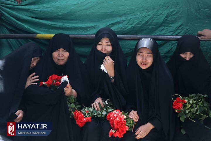 تشییع پیکر مطهر شهید فاطمیون محمد جعفری گنجی