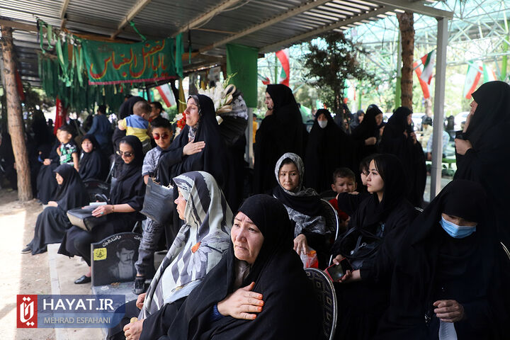 تشییع پیکر مطهر شهید فاطمیون محمد جعفری گنجی