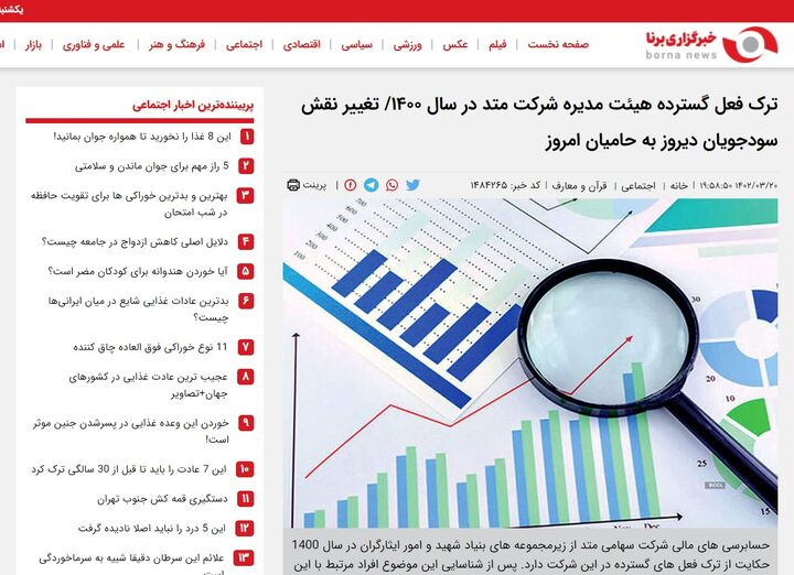ترک فعل گسترده هیئت مدیره شرکت متد در سال ۱۴۰۰/ تغییر نقش سودجویان دیروز به حامیان امروز  ترک فعل گسترده هیئت مدیره شرکت متد در سال ۱۴۰۰/ تغییر نقش سودجویان دیروز به حامیان امروز
