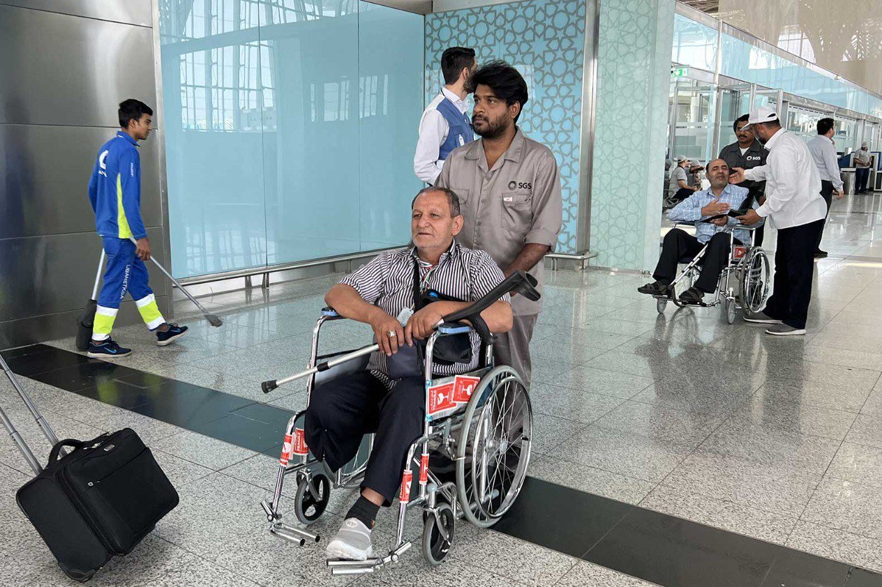 ورود کاروان جانبازان به سرزمین وحی