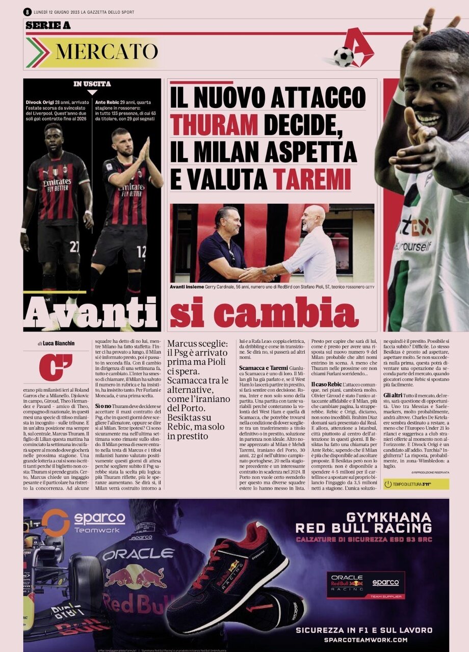 طارمی گزینه جانشینی زلاتان در خط حمله میلان