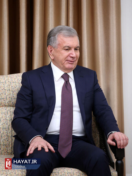 دیدار رهبر معظم انقلاب با رئیس جمهور ازبکستان