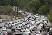 ترافیک سنگین در محورهای تهران-شمال/ محدودیت ترافیکی در کندوان و هراز اعمال می شود