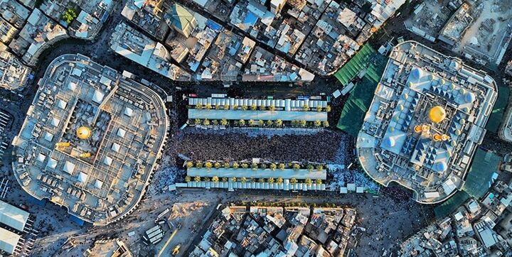 اقامه باشکوه نماز عید سعید قربان در بینالحرمین +تصاویر اقامه باشکوه نماز عید سعید قربان در بینالحرمین +تصاویر