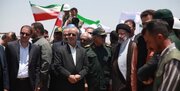 رئیس‌جمهور از خط انتقال آب خلیج فارس به رفسنجان بازدید کرد