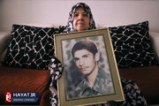 تصاویر/ دیدار و گفتگو با مادر شهید جعفر گروسی