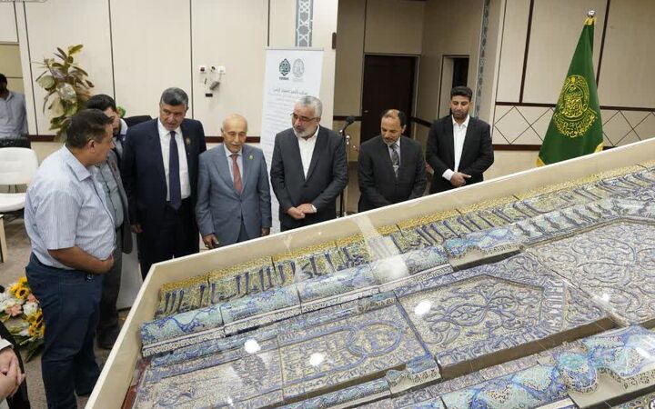 رونمایی از محراب بازسازی شده حرم علوی در نجف  رونمایی از محراب بازسازی شده حرم علوی در نجف