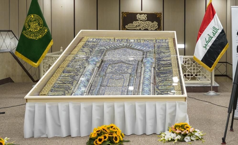 رونمایی از محراب بازسازی شده حرم علوی در نجف