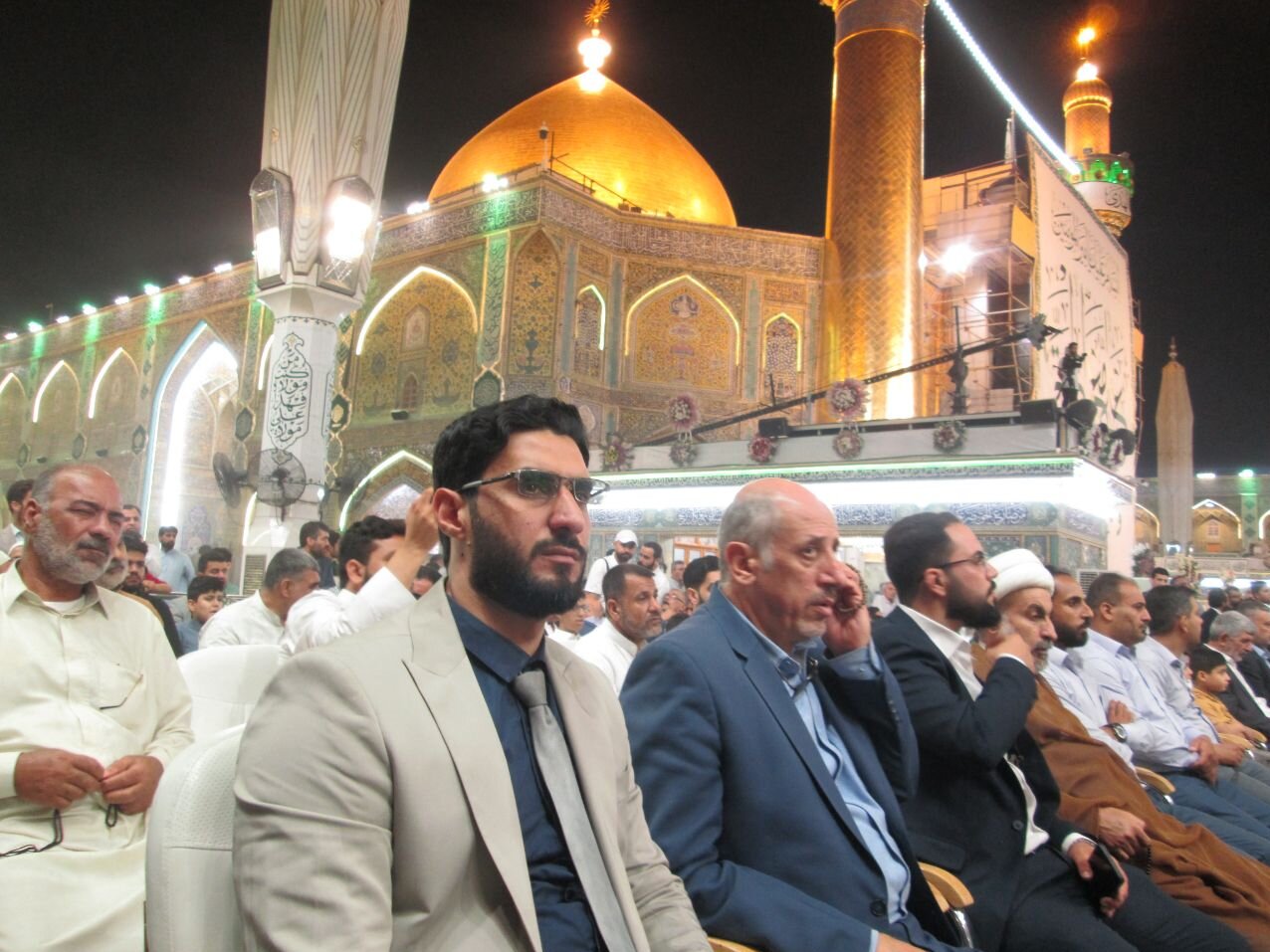 رونمایی از محراب بازسازی شده حرم علوی در نجف