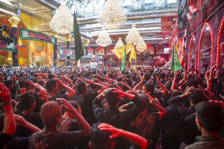 عزاداری ایرانیان در کربلا همزمان با دهه اول محرم عزاداری ایرانیان در کربلا همزمان با دهه اول محرم