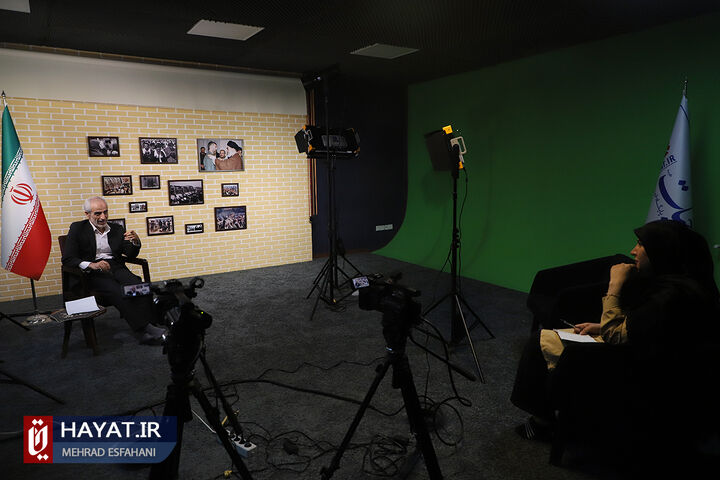 حضور علیرضا اسلامی در پایگاه خبری حیات