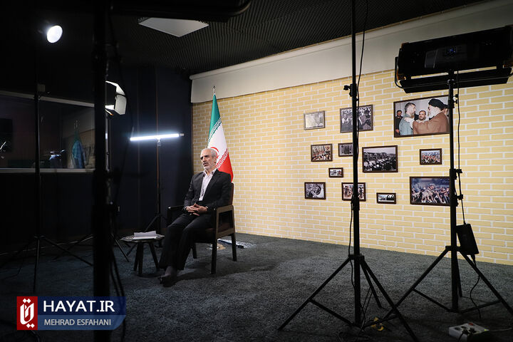 حضور علیرضا اسلامی در پایگاه خبری حیات