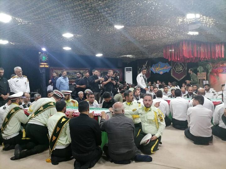 مراسم وداع با سه شهید مظلوم راهور فراجا برگزار شد مراسم وداع با سه شهید مظلوم راهور فراجا برگزار شد