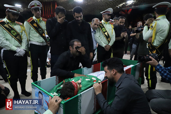 وداع با پیکر سه شهید راهور فراجا در معراج شهدای تهران