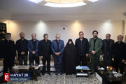 تصاویر/ حضور معاون پارلمانی رئیس جمهور در منزل شهیدان صفاری و نورمحمدی