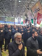 حضور رئیس جمهور در اجتماع عزاداران حسینی