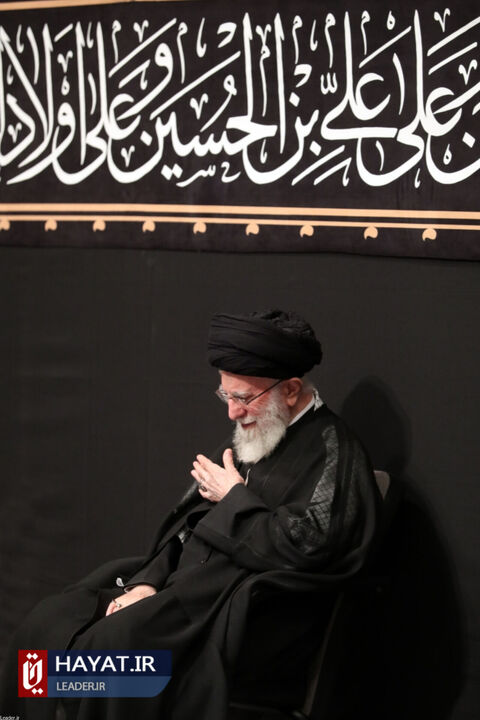 مراسم عزاداری شب عاشورای حسینی با حضور رهبر انقلاب