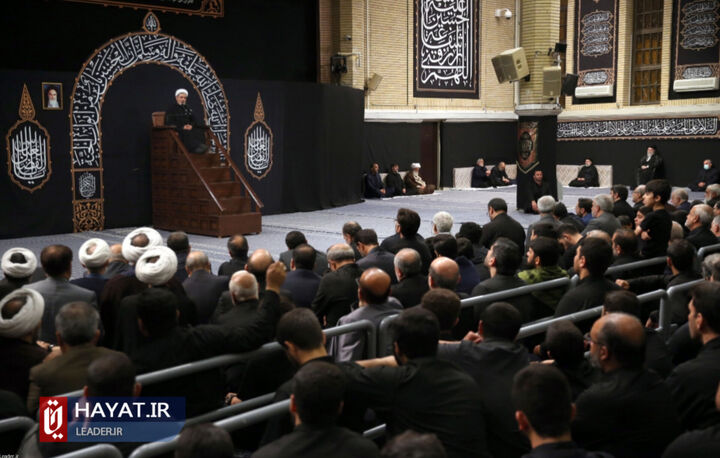 مراسم عزاداری شب عاشورای حسینی با حضور رهبر انقلاب