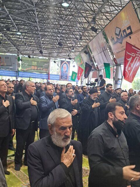 حضور رئیس جمهور در اجتماع عزاداران حسینی