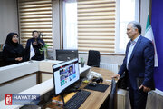تصاویر/ حضور مدیرعامل بانک دی در پایگاه خبری حیات