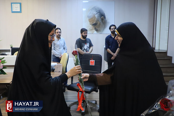 حضور مدیرکل امور شاهد و ایثارگران وزارت آموزش و پرورش در پایگاه خبری حیات