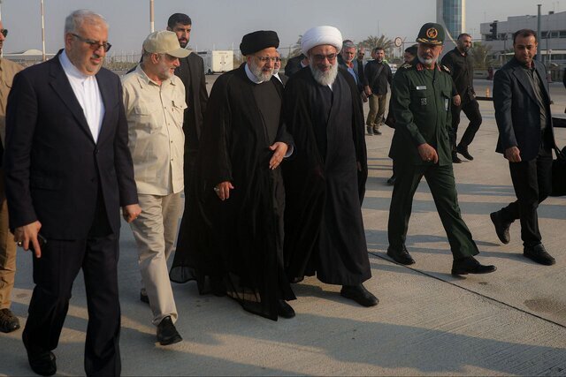 رئیسی وارد شهرستان عسلویه شد