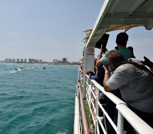 آوای خوش سوت کشتی تفریحی در دریای مازندران با اراده دولت سیزدهم