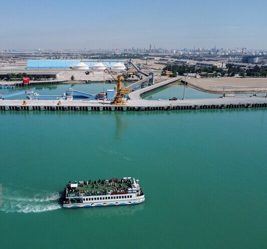 آوای خوش سوت کشتی تفریحی در دریای مازندران با اراده دولت سیزدهم