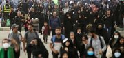 ۲۱۱ هزار زائر اربعین شبانه روز گذشته از مرز مهران تردد کردند