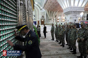 تصاویر/ مراسم تجدید میثاق فرماندهان و کارکنان نیروی پدافند هوایی ارتش با آرمان‌های امام خمینی (ره)