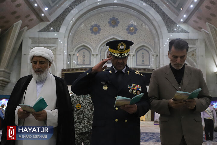 مراسم تجدید میثاق فرماندهان و کارکنان نیروی پدافند هوایی ارتش با آرمانهای امام خمینی (ره)