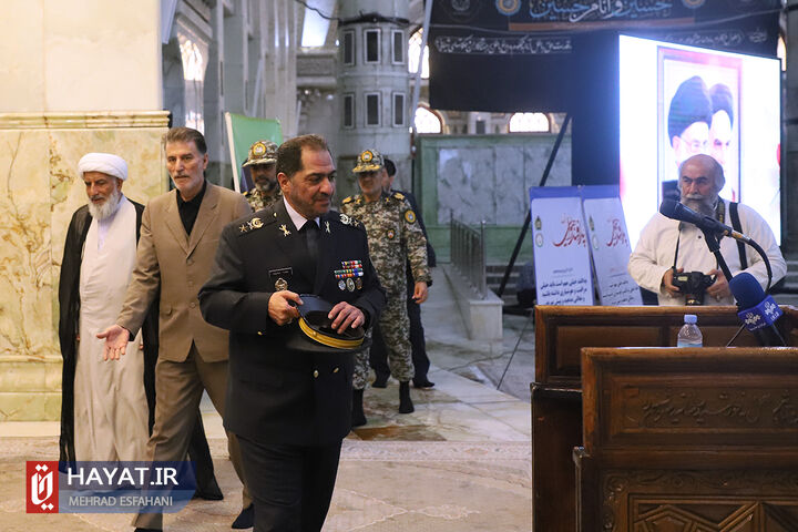 مراسم تجدید میثاق فرماندهان و کارکنان نیروی پدافند هوایی ارتش با آرمانهای امام خمینی (ره)