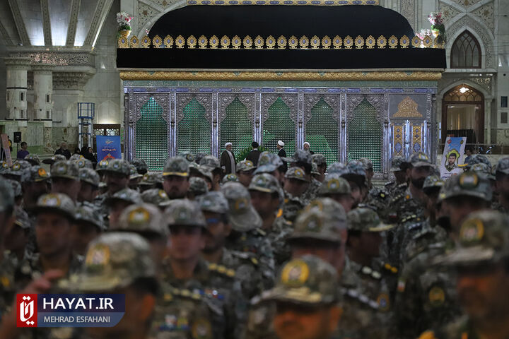 مراسم تجدید میثاق فرماندهان و کارکنان نیروی پدافند هوایی ارتش با آرمانهای امام خمینی (ره)