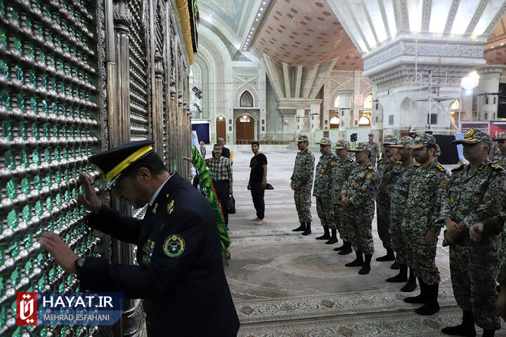 مراسم تجدید میثاق فرماندهان و کارکنان نیروی پدافند هوایی ارتش با آرمانهای امام خمینی (ره)