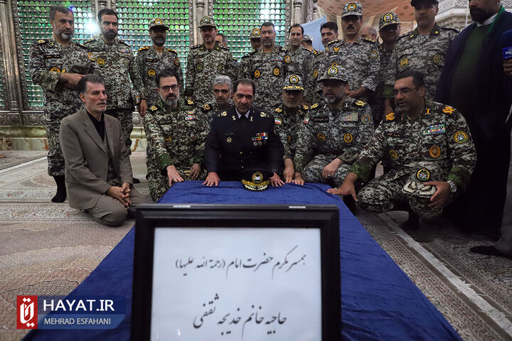 مراسم تجدید میثاق فرماندهان و کارکنان نیروی پدافند هوایی ارتش با آرمانهای امام خمینی (ره)