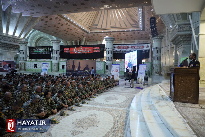 مراسم تجدید میثاق فرماندهان و کارکنان نیروی پدافند هوایی ارتش با آرمانهای امام خمینی (ره)