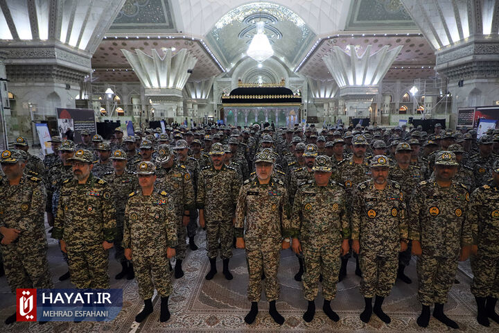 مراسم تجدید میثاق فرماندهان و کارکنان نیروی پدافند هوایی ارتش با آرمانهای امام خمینی (ره)