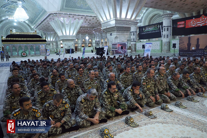 مراسم تجدید میثاق فرماندهان و کارکنان نیروی پدافند هوایی ارتش با آرمانهای امام خمینی (ره)