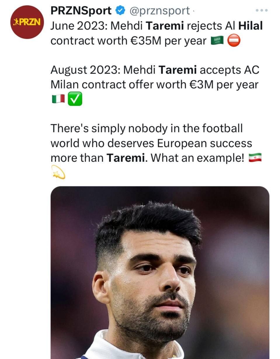 طارمی لایقترین بازیکن برای موفقیت در اروپا