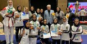 قهرمانی دختران نونهال تکواندو ایران در جهان