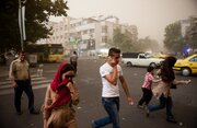 وزش باد شدید و خیزش موقت گرد و خاک در تهران